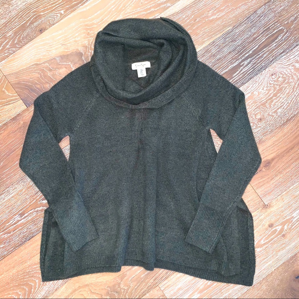 NWOT Jessica Simpson Cowl Neck Sweater Green